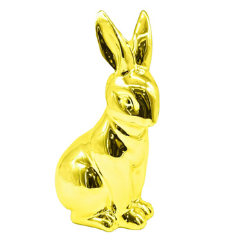 Zajączek wielkanocny ozdoby wielkanocne zając króliczek złoty glamour 30cm