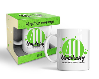 KUBEK URODZINOWY PREZENT NA URODZINY 40 - STKA