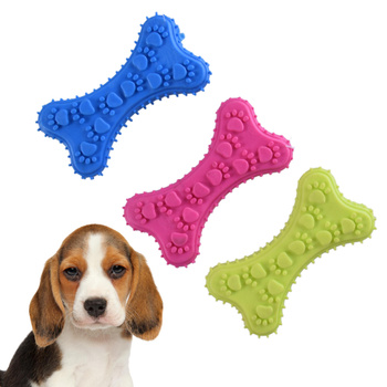 KOŚĆ DENTYSTYCZNA GRYZAK DLA PSA SZCZENIAKA GUMOWA ZABAWKA