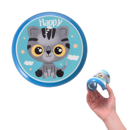 LATAJĄCY TALERZ DYSK FRISBEE SPODEK BUMERANG DLA DZIECI ZWIERZĘTA 21cm