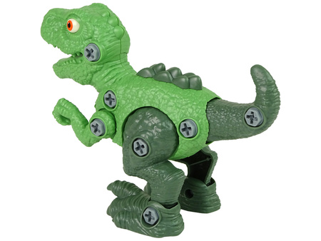 ZESTAW DINOZAUR TYRANOZAUR REX Z JAJKIEM DIY ŚRUBOKRĘT ZIELONY