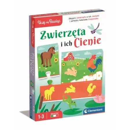 GRA EDUKACYJNA UCZĘ SIĘ BAWIĄC ZWIERZĘTA I ICH CIENIE CLEMENTONI