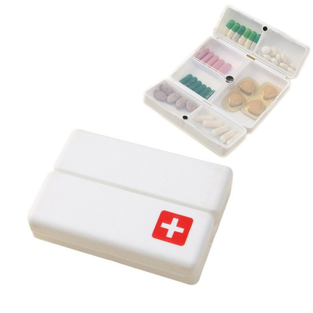 PUDEŁKO NA LEKI TABLETKI POJEMNIK ORGANIZER KASETKA NA 7 DNI TYGODNIÓWKA