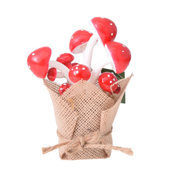 Grzybki w doniczce stroik dekoracja kompozycja muchomorki muchomor ozdobny