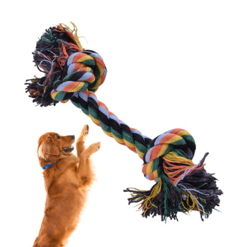 GRYZAK SZARPAK DLA PSA ZABAWKA DO GRYZIENIA SZNUR BAWEŁNIANY GRUBY