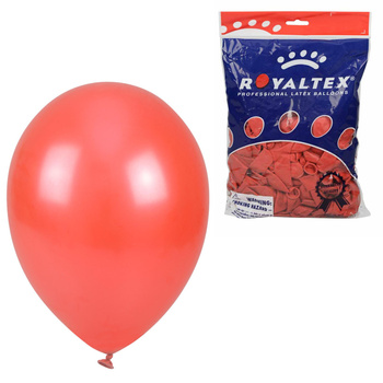 BALONY METALIZOWANE CZERWONE komunia chrzest pastelowe dekoracja urodziny 100szt