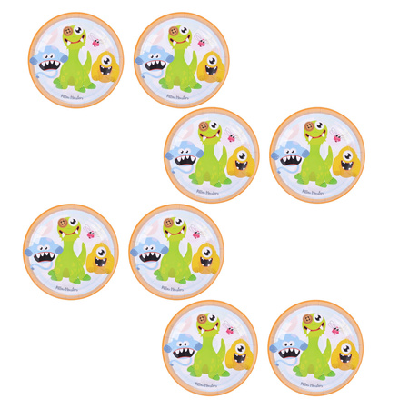 TALERZYKI URODZINOWE PAPIEROWE Pillow Monsters PARTY 18 CM 8 SZT