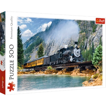 PUZZLE UKŁADANKA GÓRSKI POCIĄG 500 el.