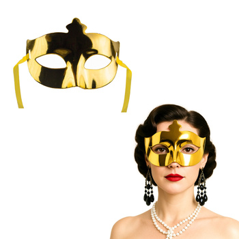 MASKA WENECKA NA OCZY BAL Maska karnawał złota