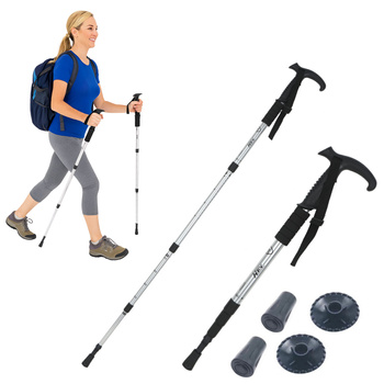 KIJKI DO NORDIC WALKING KIJE DO CHODZENIA PO GRÓRACH REGULOWANE TREKKINGOWE
