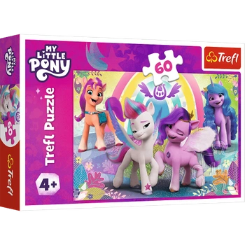 PUZZLE UKŁADANKA KUCYKI PONY W ŚWIECIE PRZYJAŹNI 60 el.