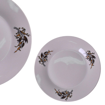 TALERZ DESEROWY TALERZYK DO CIASTA KWIATY 19cm