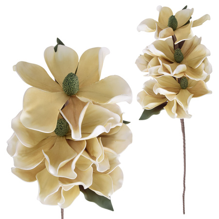 SZTUCZNE KWIATY ROŚLINY GAŁĄZKI GAŁĄZKA MAGNOLIA MAGNOLIE PIANKOWE 100 cm