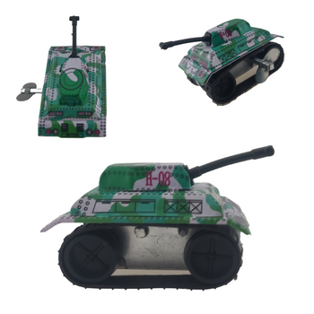 CZOŁG NAKRĘCNAY METALOWY RETRO ZABAWKA