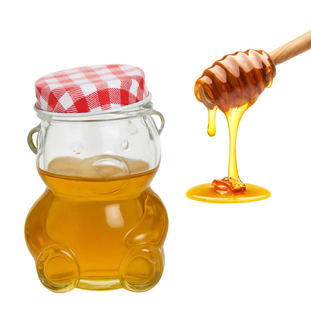 SŁOIK SŁOICZEK NA PREZENT Z NAKRĘTKĄ NA MIÓD DŻEM NA PREZENT ŚLUB WESELE 30 ML