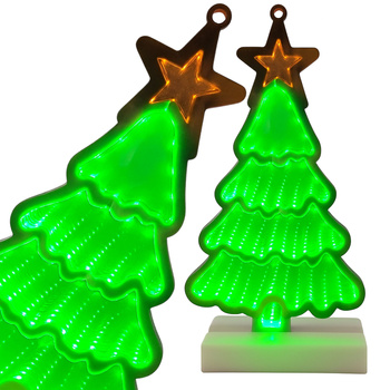 Lampka LED 3D choinka drzewko dekoracja świąteczna świecąca ozdoba