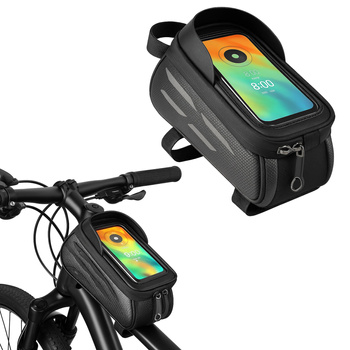 DUŻA SAKWA NA ROWER TORBA UCHWYT CASE ETUI NA TELEFON POKROWIEC DOTYKOWA