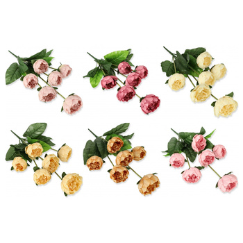 BUKIET PIWONII PIWONIA PEONIA GAŁĄZKI SZTUCZNE KWIATY KOMPOZYCJE NA FLORET