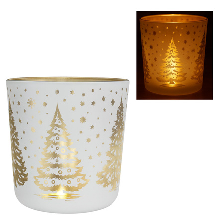 ŚWIECZNIK LAMPION ŚWIĄTECZNY NA ŚWIECĘ ŚWIECZKĘ DO ŚWIEC CHOINKI 8 cm