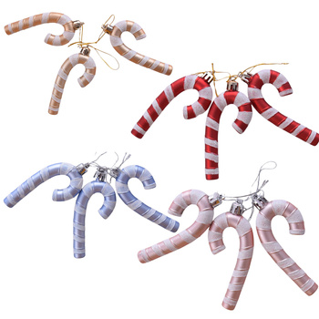 Laska świąteczna laski mikołaja ozdoba na choinkę 3 szt dekoracja choinkowa