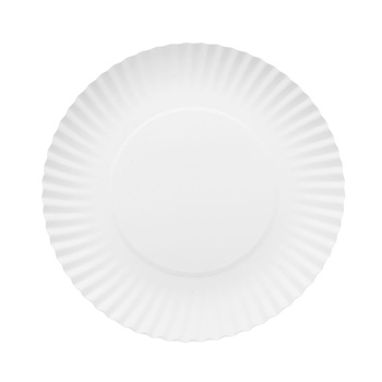 TALERZYKI URODZINOWE PAPIEROWE BIAŁE PARTY 18 CM 10 SZT