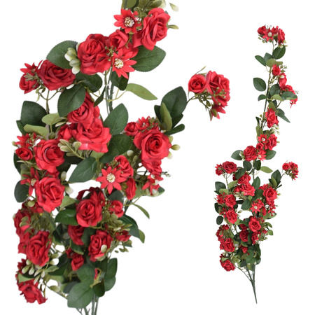 GILRANDA RÓŻA Z RÓŻ RÓŻE CZERWONE RÓŻYCZKI PNĄCZE 120cm
