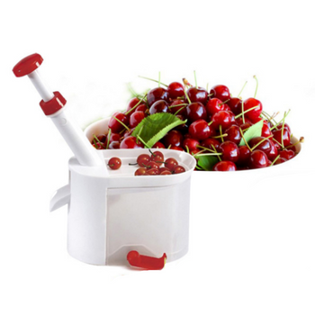 DRYLOWNICA WIŚNI CZEREŚNI Z POJEMNIKIEM PRZYSSAWKĄ