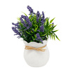 Lawenda sztuczna w doniczce dekoracja na stół parapet sztuczny kwiat