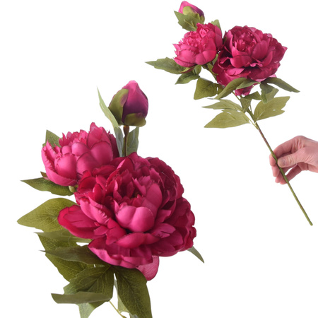 BUKIET PIWONII PIWONIA PEONIA GAŁĄZKI SZTUCZNE KWIATY KOMPOZYCJE NA FLORET