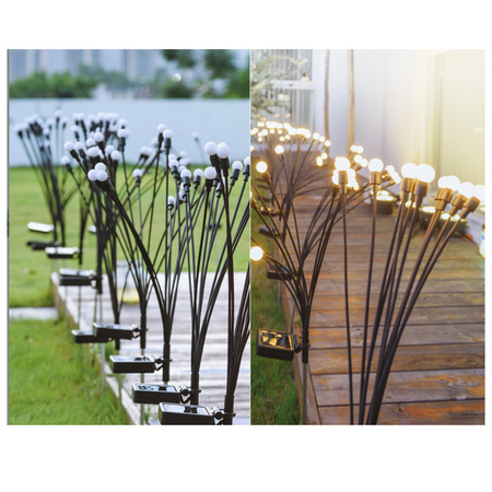 LAMPKI SOLARNE LED OGRODOWE OZDOBNE KULKI WBIJANE DRZEWKO KULECZKI
