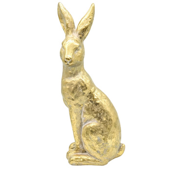 Zajączek wielkanocny ozdoby wielkanocne zając króliczek złoty glamour 50cm