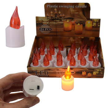 WKŁAD ELEKTRYCZNY WIECZNA LAMPKA LED ŚWIECZKA ŚWIECA DO ZNICZA 24 szt