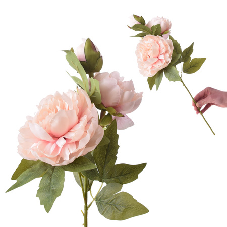 BUKIET PIWONII PIWONIA PEONIA GAŁĄZKI SZTUCZNE KWIATY KOMPOZYCJE NA FLORET