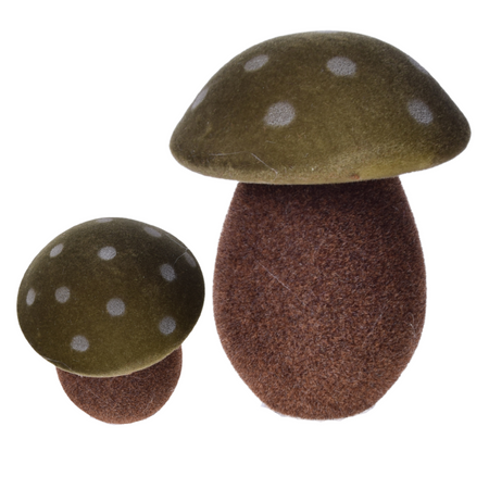 GRZYB GRZBEK MUCHOMOR OMSZAŁY FLOKOWANY 14 cm