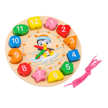 ZEGAR ZEGAREK DO NAUKI CZASU GODZINY EDUKACYJNY NAUKA LICZENIA SORTER