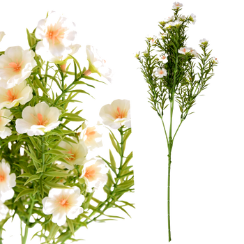 SZTUCZNE KWIATY BIAŁE KWIATKI PORTULAKA BUKIET DO KOMPOZYCJI 65cm