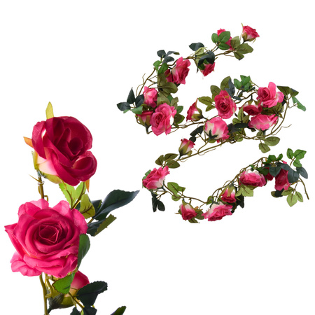 Sztuczne Kwiaty Róże GIRLANDA Różana Zwis Pnącze Dekoracje Stroiki Kwiatowe 170cm