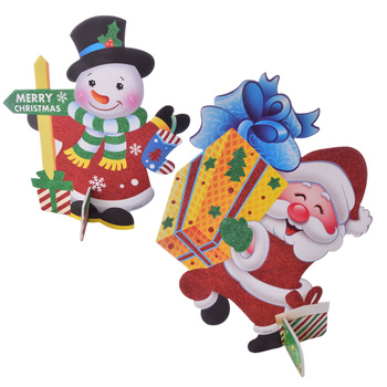 Figurka bożonarodzeniowa Mikołaj Bałwan ozdoba świąteczna figurki 30 cm