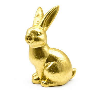 Zajączek wielkanocny ozdoby wielkanocne zając króliczek złoty glamour 39 cm
