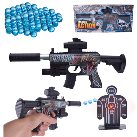 KARABIN PISTOLET MASZYNOWY NA KULKI WODNE ŻELOWE + 500 pocisków BEZPIECZNY