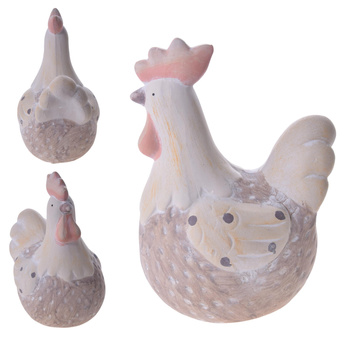 KURA KURKA CERAMICZNA FIGURKA DEKORACYJNA OZDOBA DEKORACJA 13cm