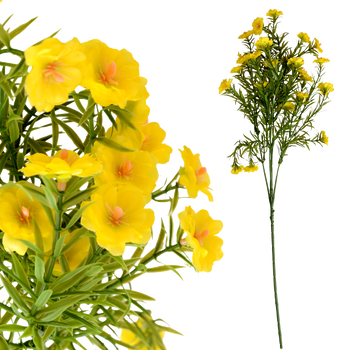 SZTUCZNE KWIATY ŻÓŁTE KWIATKI PORTULAKA BUKIET DO KOMPOZYCJI 65cm
