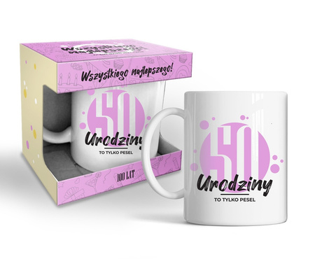 KUBEK URODZINOWY PREZENT NA URODZINY 50 - TKA