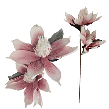 SZTUCZNE KWIATY ROŚLINY GAŁĄZKI GAŁĄZKA MAGNOLIA MAGNOLIE PIANKOWE 100 cm