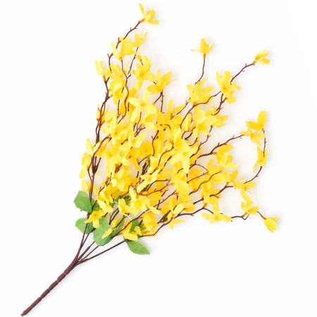 Kwiaty Sztuczne Forsycja Ozdoba Do Święconki Ozdoba Na Wielkanoc Gałązka