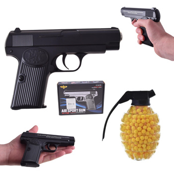 PISTOLET NA KULKI PLASTIKOWE KRÓTKA BROŃ IMITACJA PISTOLETU + 1000 KUL