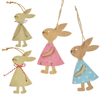 ZAWIESZKA WIELKANOCNA ZAJĄCZEK ZAJĄC ZAJĄCE KRÓLIK KRÓLIKI DREWNIANA