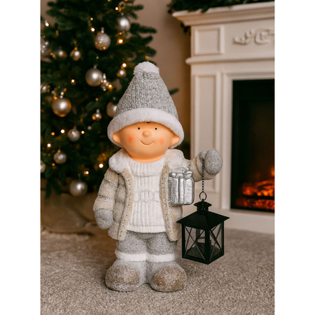 Chłopiec z lampionem figurka świąteczna ozdobna dekoracja do domu PREZENT