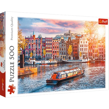 PUZZLE UKŁADANKA AMSTERDAM HOLANDIA 500 el.