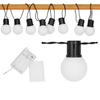 GIRLANDA ŚWIETLNA LAMPKI NA BATERIE DEKORACYJNE LAMPKA 2,5M 10 LED ŻARÓWKI